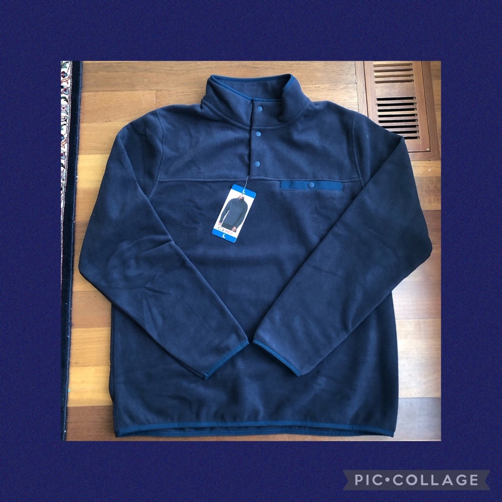 NWT Men's snap fleece